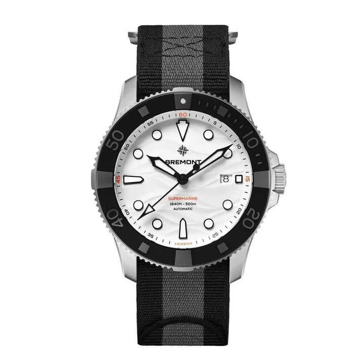 Bremont Supermarine 500M Polar White Automatic Watch SM43-DT-BKCER-WH-N-S