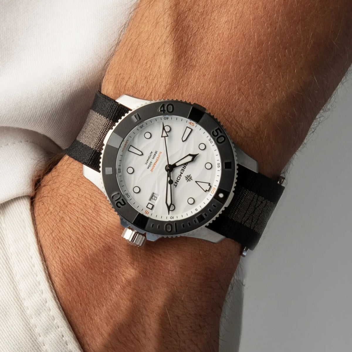 Bremont Supermarine 500M Polar White Automatic Watch SM43-DT-BKCER-WH-N-S - Michael Jones Jeweller