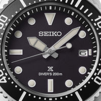 Seiko Prospex ‘Pure Black’ Diver 41mm Solar Watch SNE597