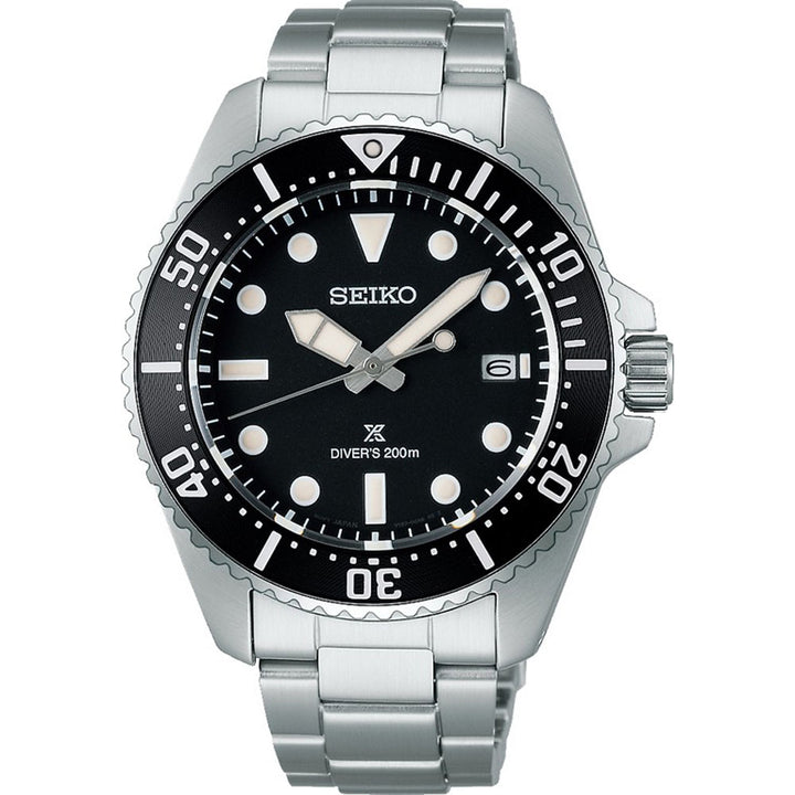 Seiko Prospex ‘Pure Black’ Diver 41mm Solar Watch SNE597