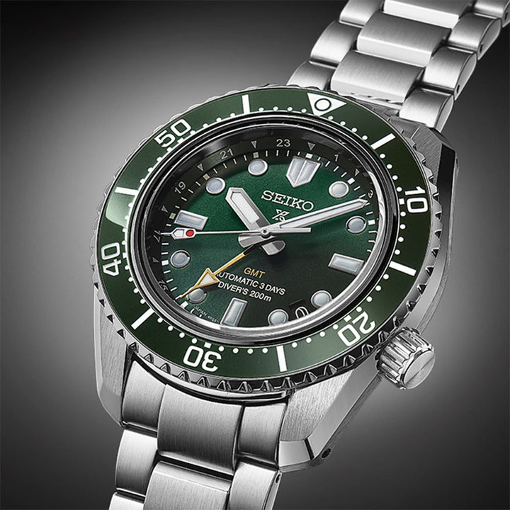 Seiko Prospex 1968 Heritage Diver’s GMT 'Marine Green' 42mm Automatic Watch SPB381