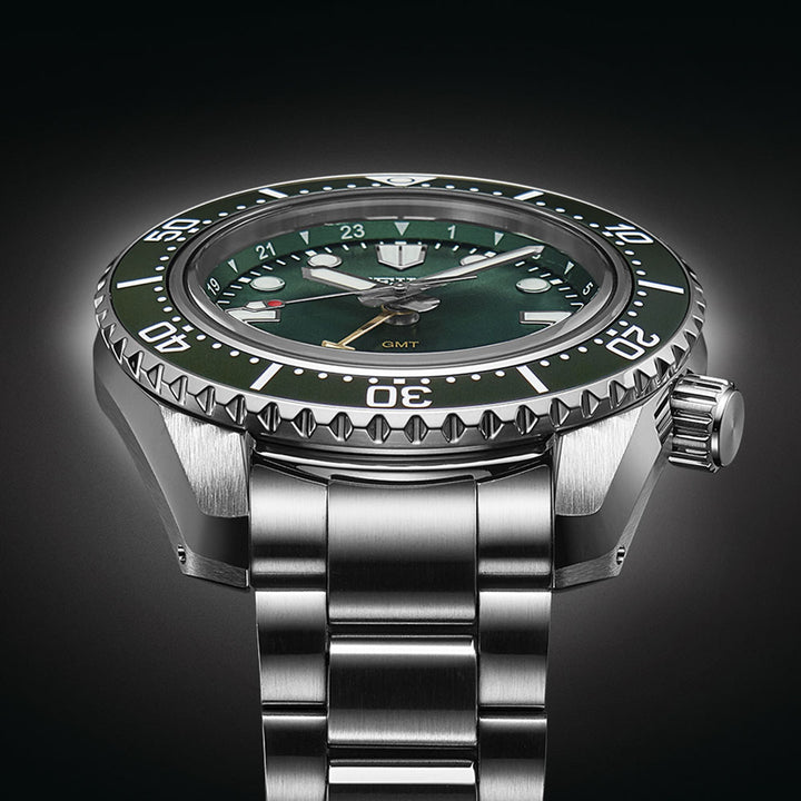 Seiko Prospex 1968 Heritage Diver’s GMT 'Marine Green' 42mm Automatic Watch SPB381