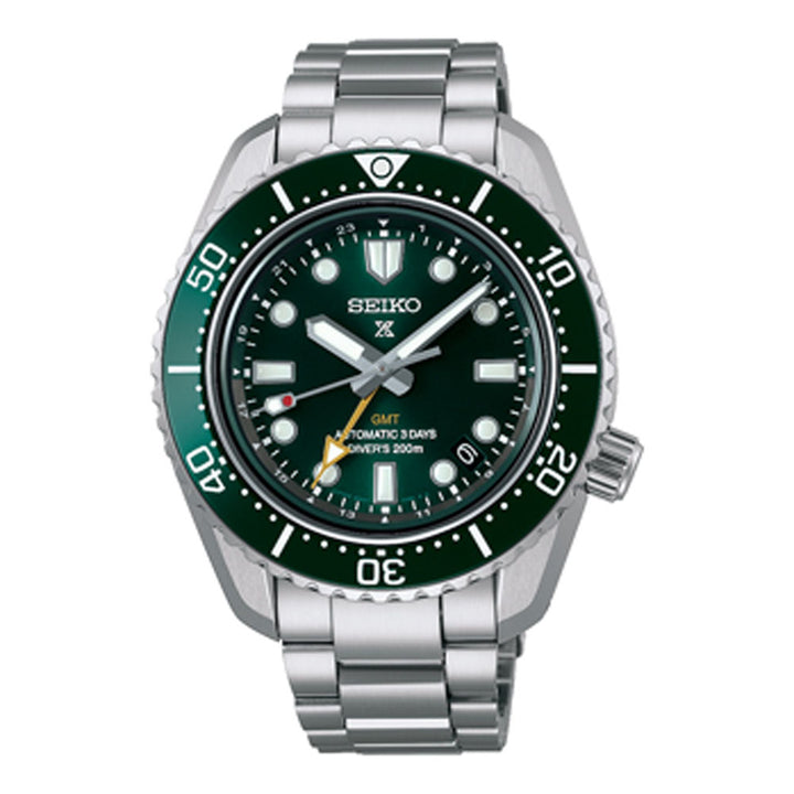 Seiko Prospex 1968 Heritage Diver’s GMT 'Marine Green' 42mm Automatic Watch SPB381