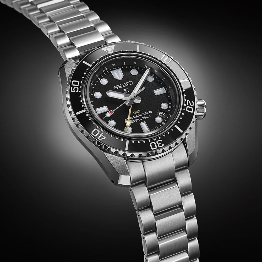 Seiko Prospex 1968 Heritage Diver’s GMT 'Dark Depths' 42mm Automatic Watch SPB383 - Michael Jones Jeweller