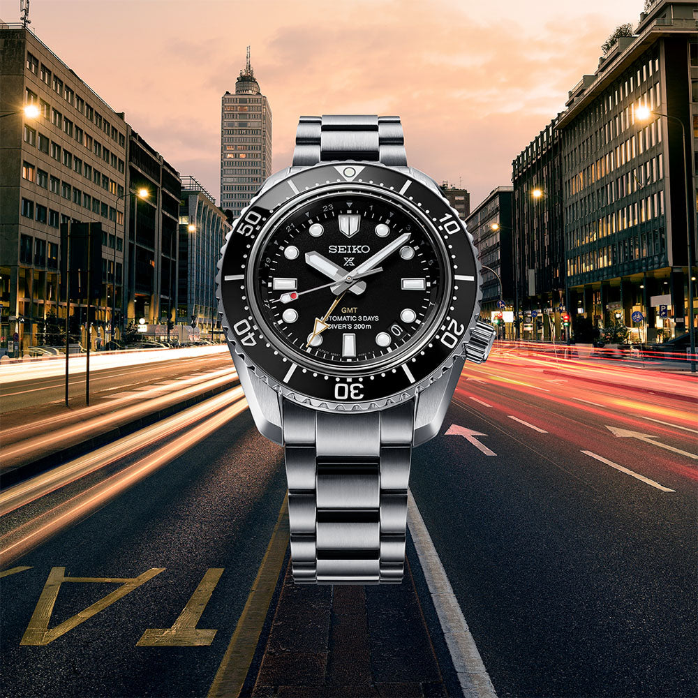 Seiko Prospex 1968 Heritage Diver’s GMT 'Dark Depths' 42mm Automatic Watch SPB383 - Michael Jones Jeweller