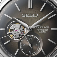 Seiko Presage Classic Series 'Sumi-Iro' Open Heart Automatic 40.2mm Watch SPB471 - Michael Jones Jeweller