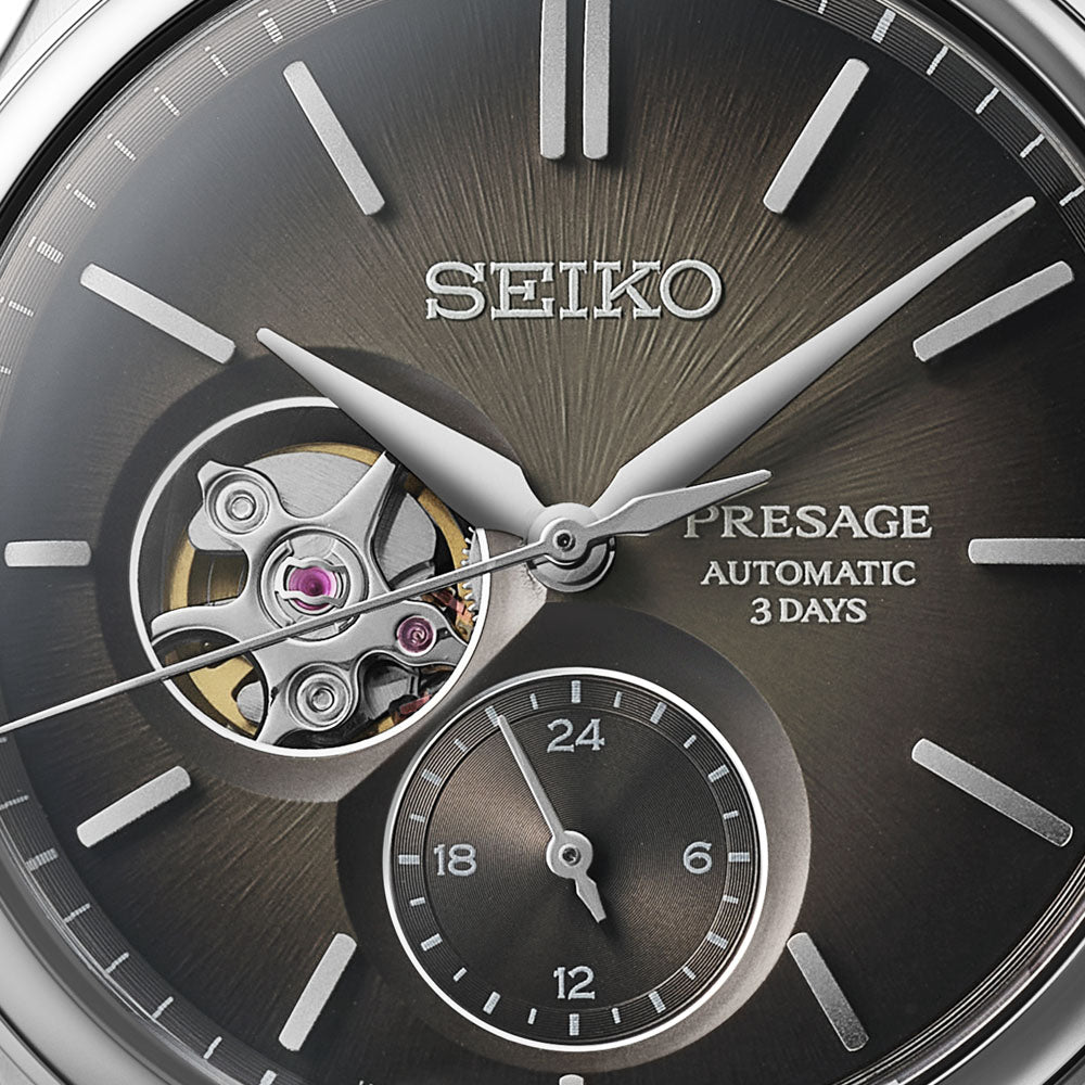 Seiko Presage Classic Series 'Sumi-Iro' Open Heart Automatic 40.2mm Watch SPB471 - Michael Jones Jeweller