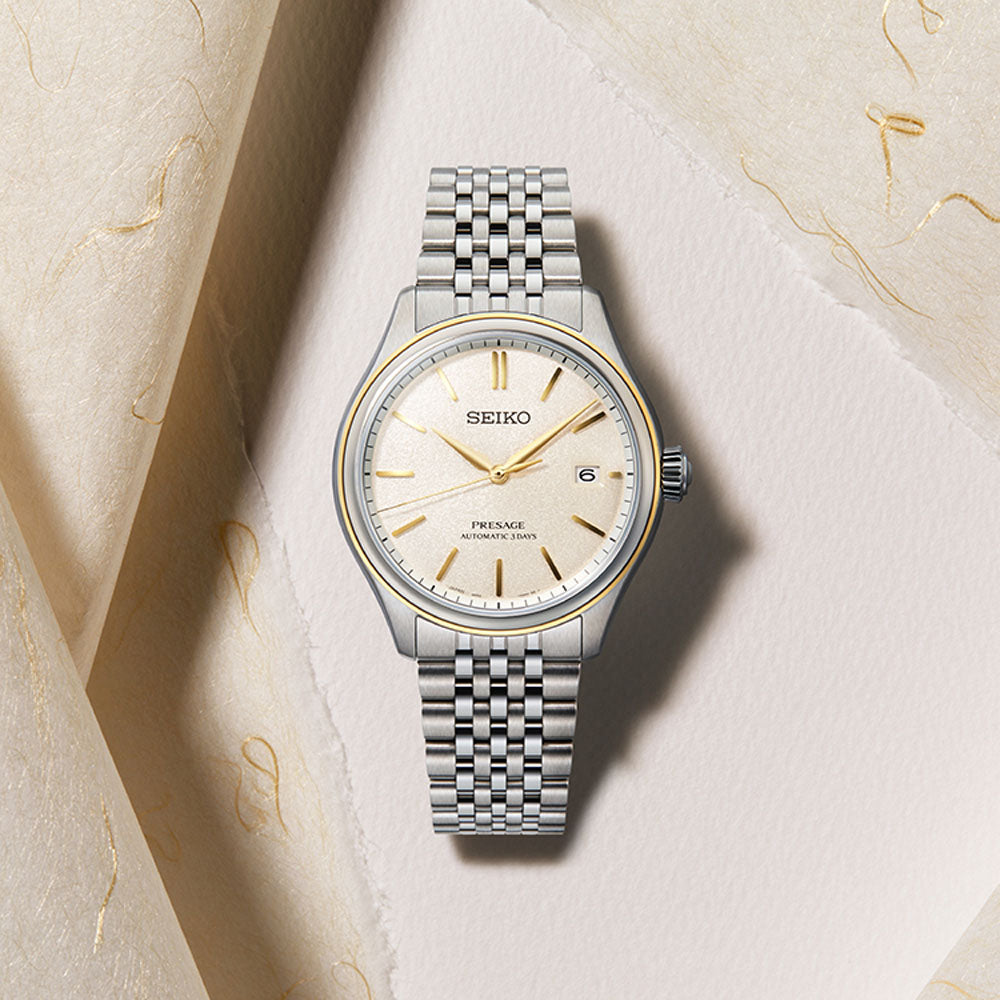 Seiko Presage Classic Series 'Cream Silk' Automatic 40.2mm Watch SPB478 - Michael Jones Jeweller