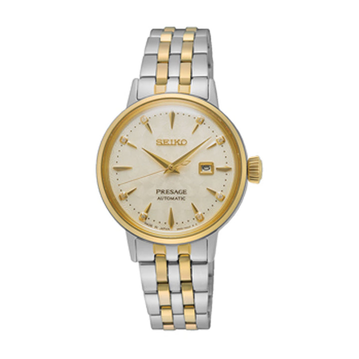 Seiko Presage Cocktail Time 'White Lady' Diamond Automatic 30.2mm Watch SRE010