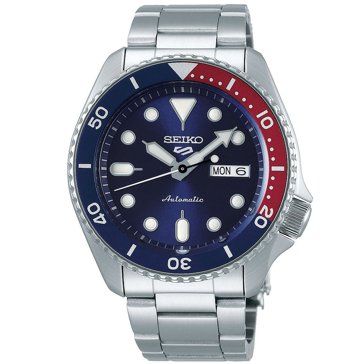 Seiko 5 Sports Blue/Red Automatic 42.5mm Watch SRPD53