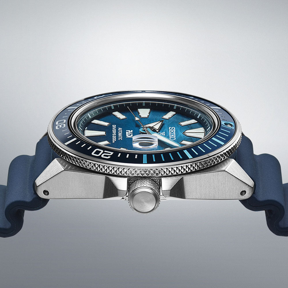 Seiko Prospex ‘Great Blue’ ‘Samurai’ Scuba PADI Special Edition 43.8mm Automatic Watch SRPJ93 - Michael Jones Jeweller