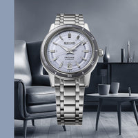 Seiko Presage Style 60s in Silvery Violet 39.5mm Automatic Watch SRPL73J1