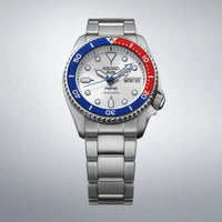 Seiko 5 Sports x PEPSI Limited Edition collaboration in Silverwhite SRPL99K1 - Michael Jones Jeweller