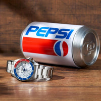 Seiko 5 Sports x PEPSI Limited Edition collaboration in Silverwhite SRPL99K1 - Michael Jones Jeweller