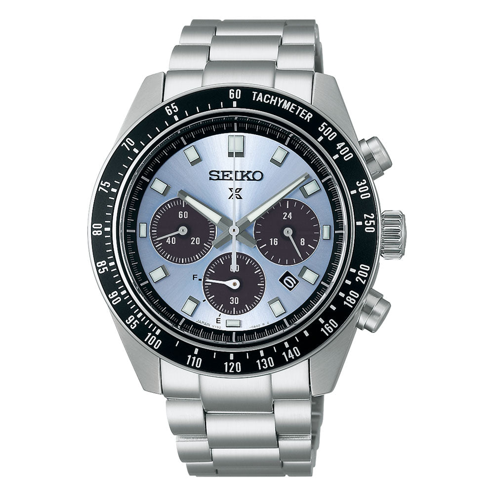 Seiko Prospex ‘Crystal Trophy’ Solar Speedtimer 41.4mm Chronograph Watch SSC935 - Michael Jones Jeweller