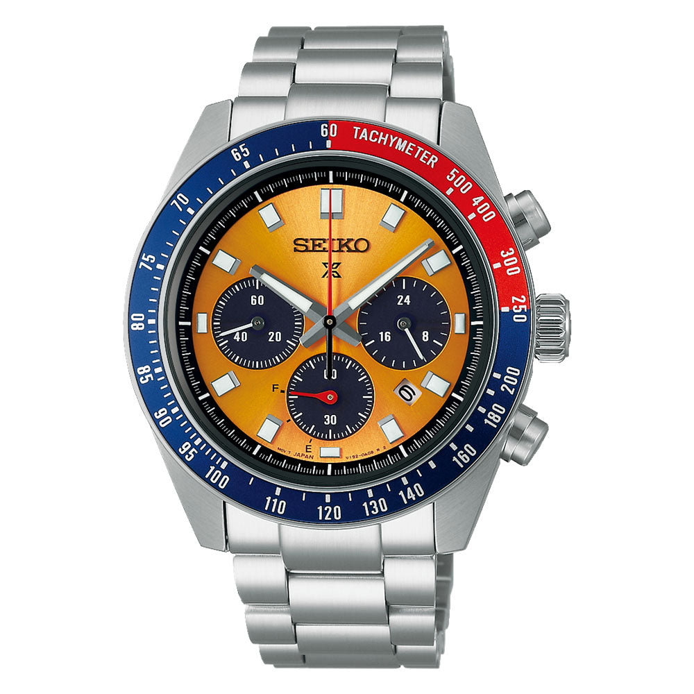 Seiko Prospex 1969 Re-Creation Solar Speedtimer 41.4mm Chronograph Watch SSC947 - Michael Jones Jeweller