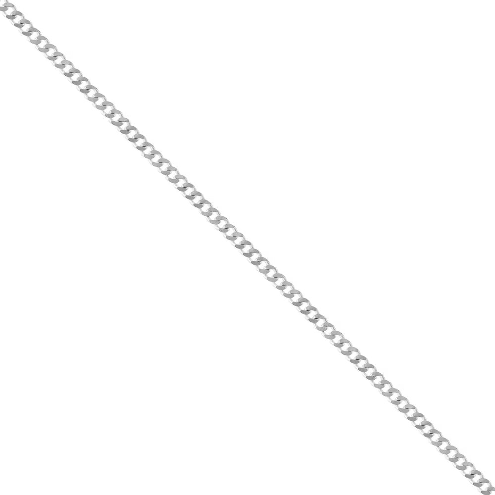18 Inch Silver Curb Chain - Michael Jones Jeweller