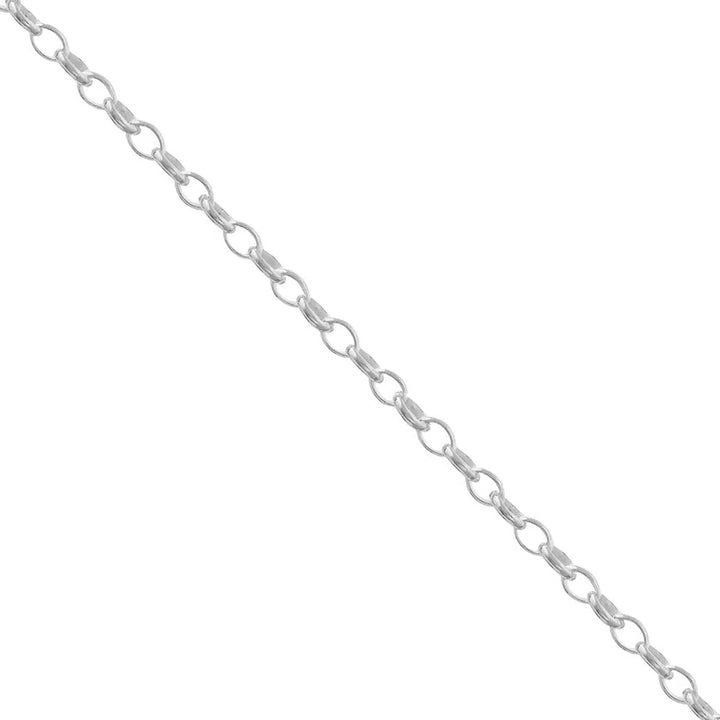 Silver Oval Belcher Link 20 Inch Chain