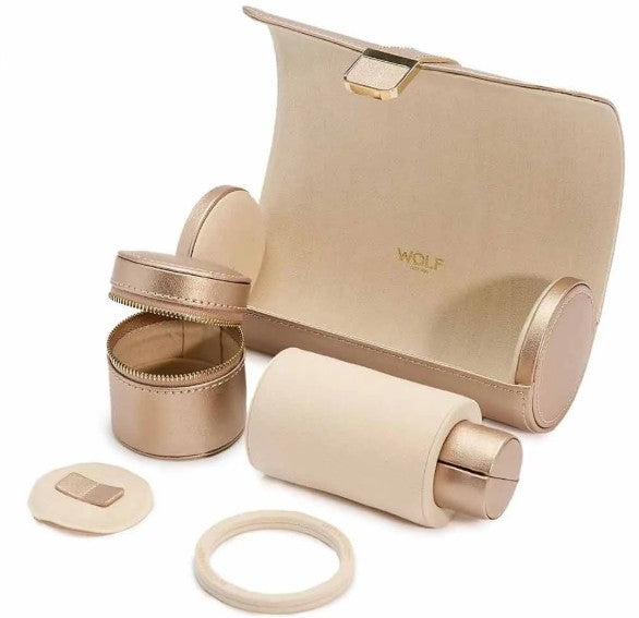 WOLF Palermo Watch Roll with Jewellery pouch - ONLINE EXCLUSIVE