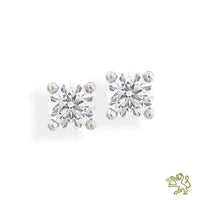 Open Tulip 0.63ct F VS2 Diamond Platinum Earrings