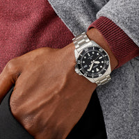 Seiko Prospex ‘Pure Black’ Diver 41mm Solar Watch SNE597 - Michael Jones Jeweller
