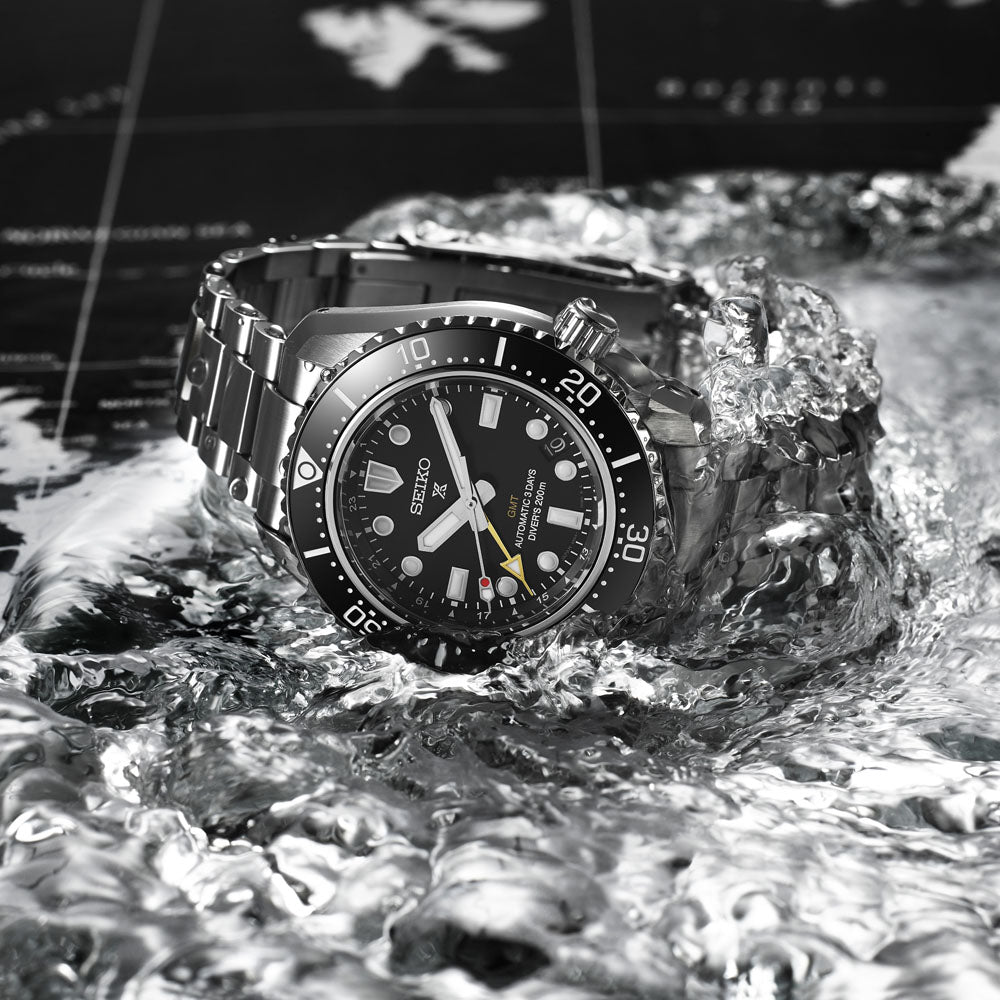 Seiko Prospex 1968 Heritage Diver’s GMT 'Dark Depths' 42mm Automatic Watch SPB383 - Michael Jones Jeweller