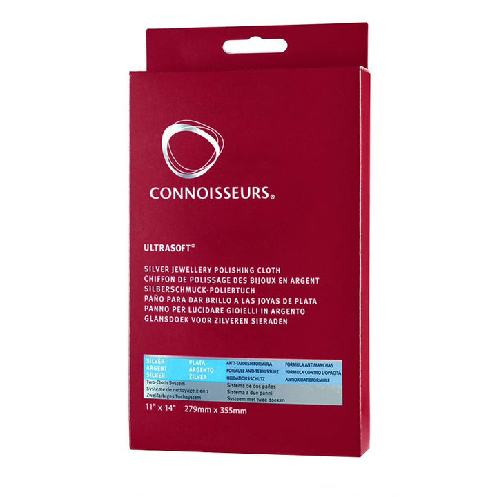 Connoisseurs UltraSoft® Jewellery Polishing Cloth Silver Buff