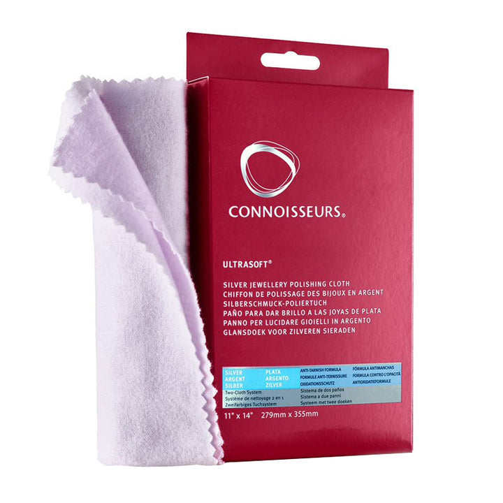 Connoisseurs UltraSoft® Jewellery Polishing Cloth Silver Buff