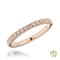 Skye Eternity Bridal 0.22ct Diamond 18ct Rose Gold Eternity Ring - Michael Jones Jeweller