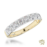 Skye Eternity Bridal 0.78ct Diamond 18ct Yellow Gold and Platinum Eternity Ring - Michael Jones Jeweller