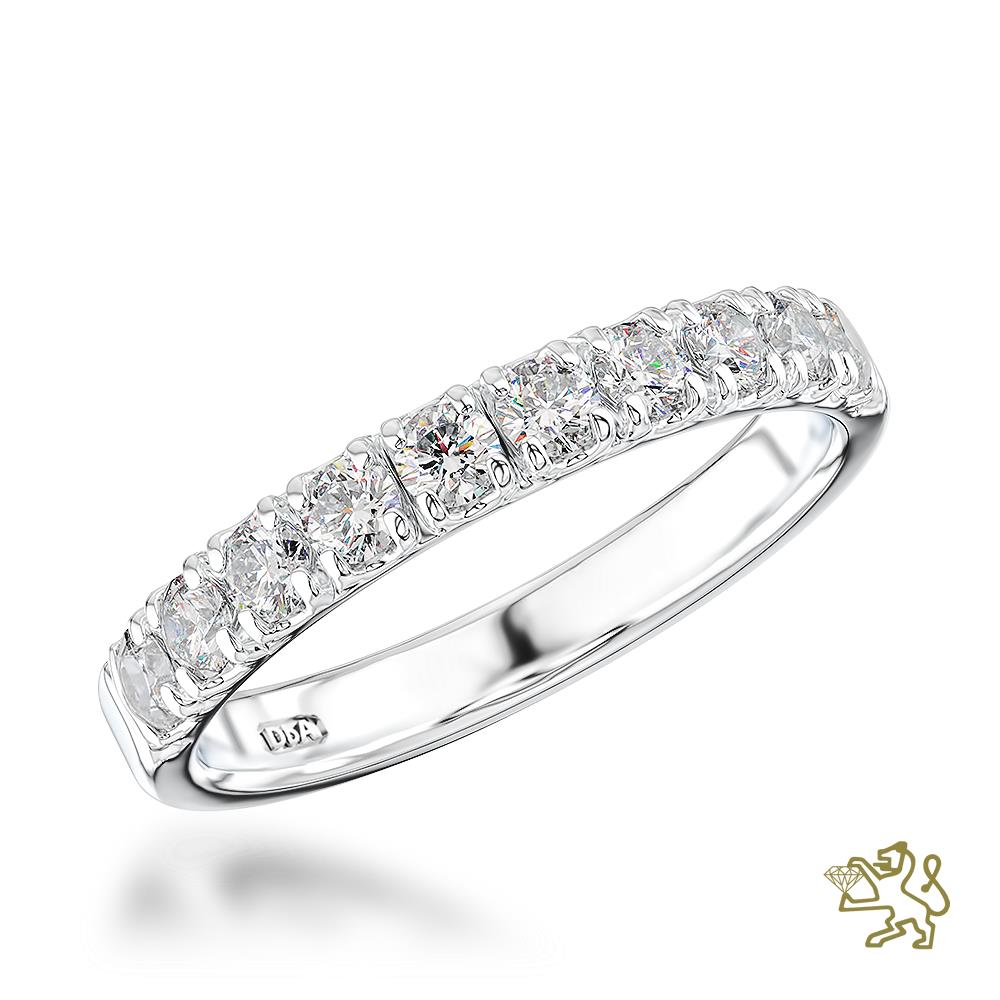 Skye Eternity Bridal 0.53ct Diamond Platinum Eternity Ring - Michael Jones Jeweller