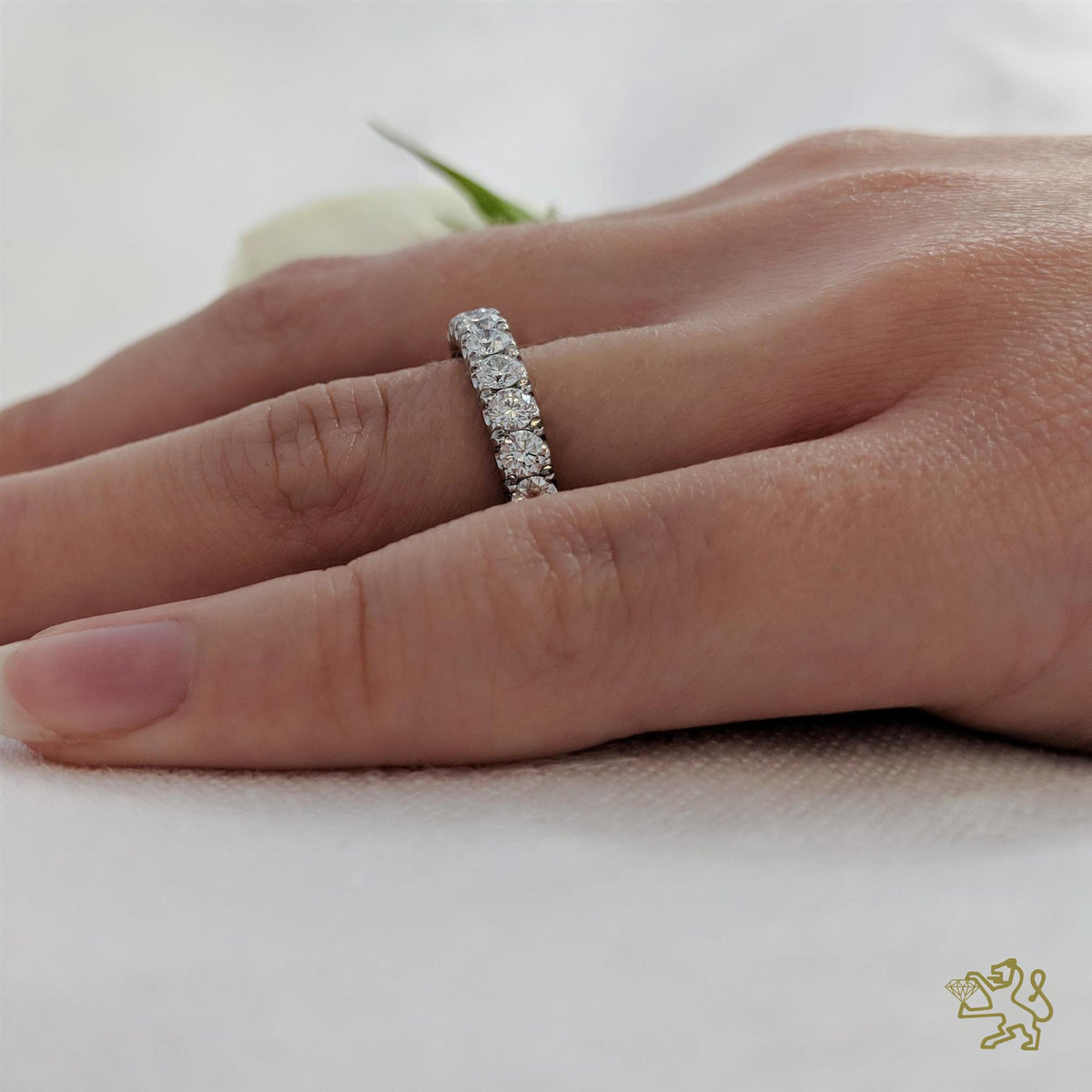 Skye Eternity Bridal 0.53ct Diamond Platinum Eternity Ring - Michael Jones Jeweller