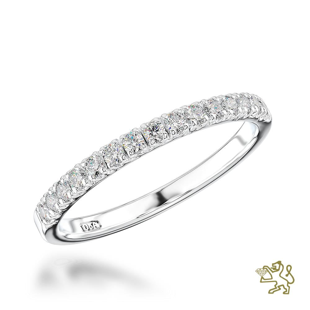 Skye Eternity Bridal 0.22ct Diamond Platinum Eternity Ring - Michael Jones Jeweller