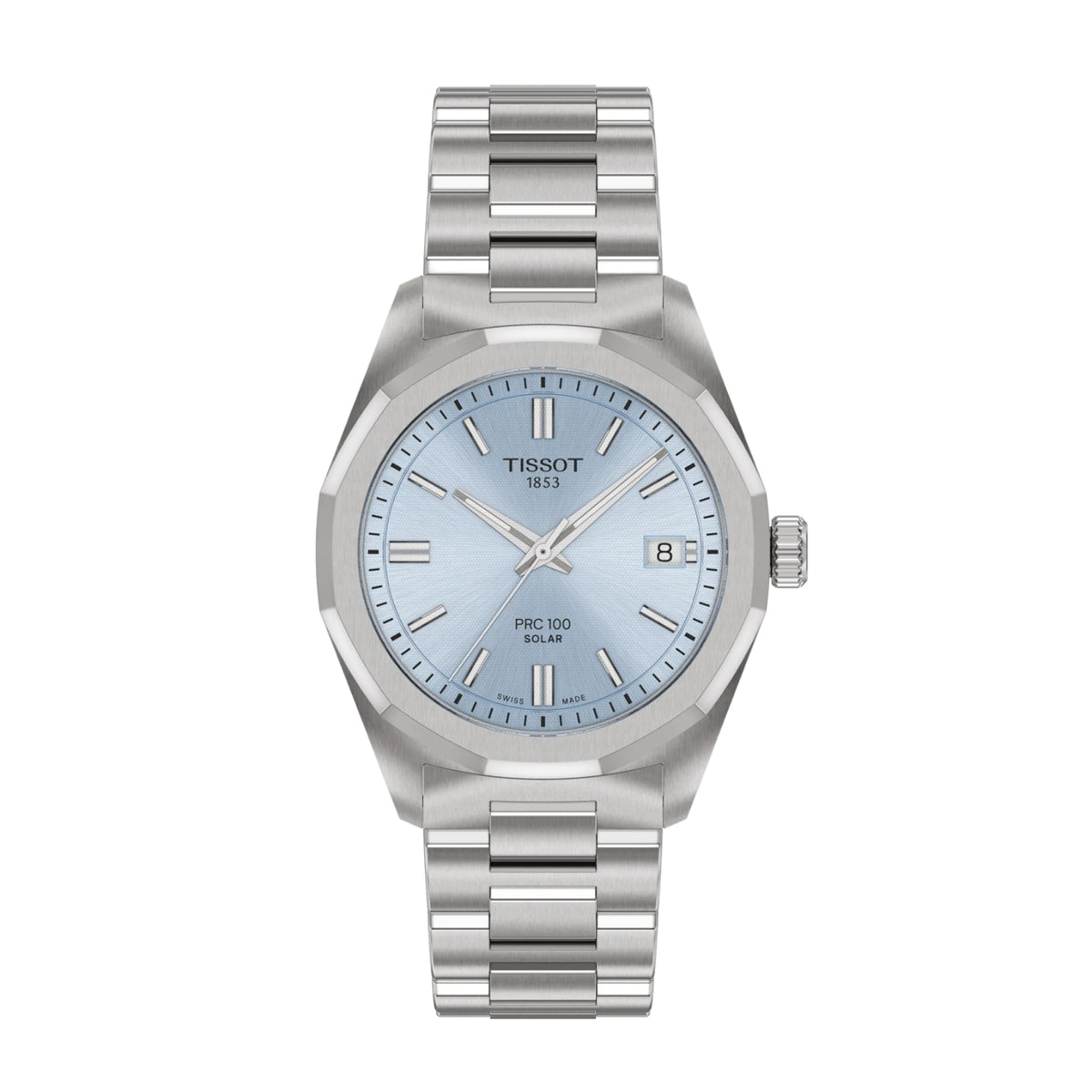 Tissot PRC 100 34mm Ice Blue Solar Watch T1518221135100 - Michael Jones Jeweller