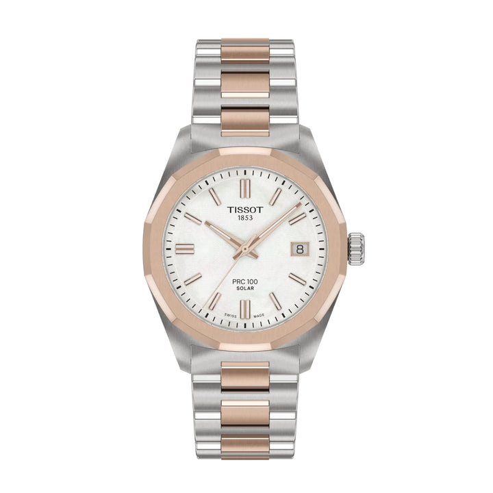 Tissor PRC 100 34mm Solar Quartz Watch T1518222211100