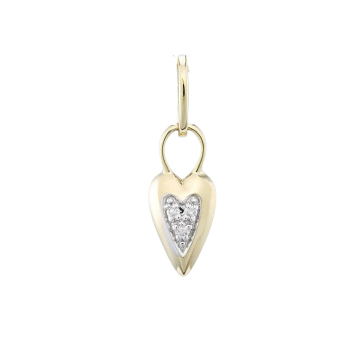 Diamond Heart 9ct Yellow Gold Pendant