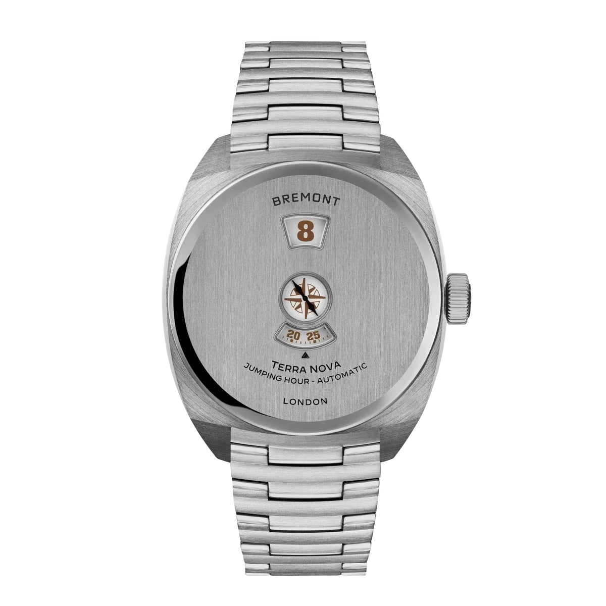 Bremont Terra Nova Jumping Hour 38mm Automatic Watch TN38-JH-SS-CC-B - Michael Jones Jeweller