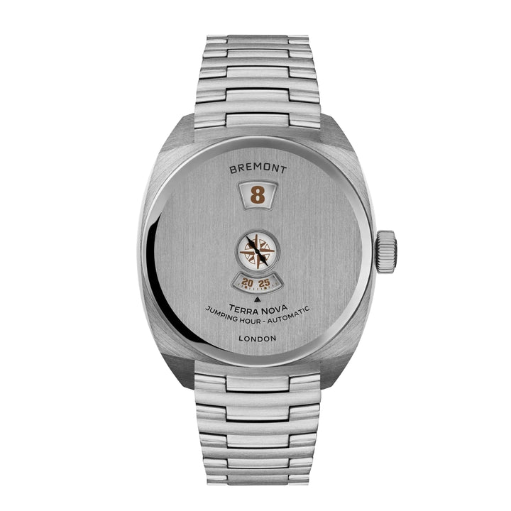 Bremont Terra Nova Jumping Hour 38mm Automatic Watch TN38-JH-SS-CC-B