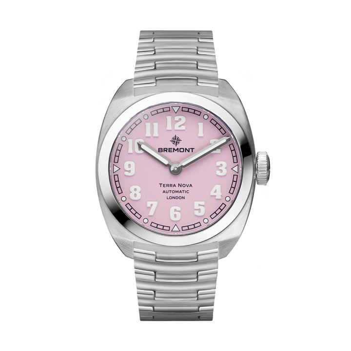 Bremont Terra Nova 38mm Limited Edition Pink Automatic Watch TN38-ND-SS-PK-B
