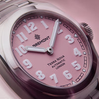 Bremont Terra Nova 38mm Limited Edition Pink Automatic Watch TN38-ND-SS-PK-B