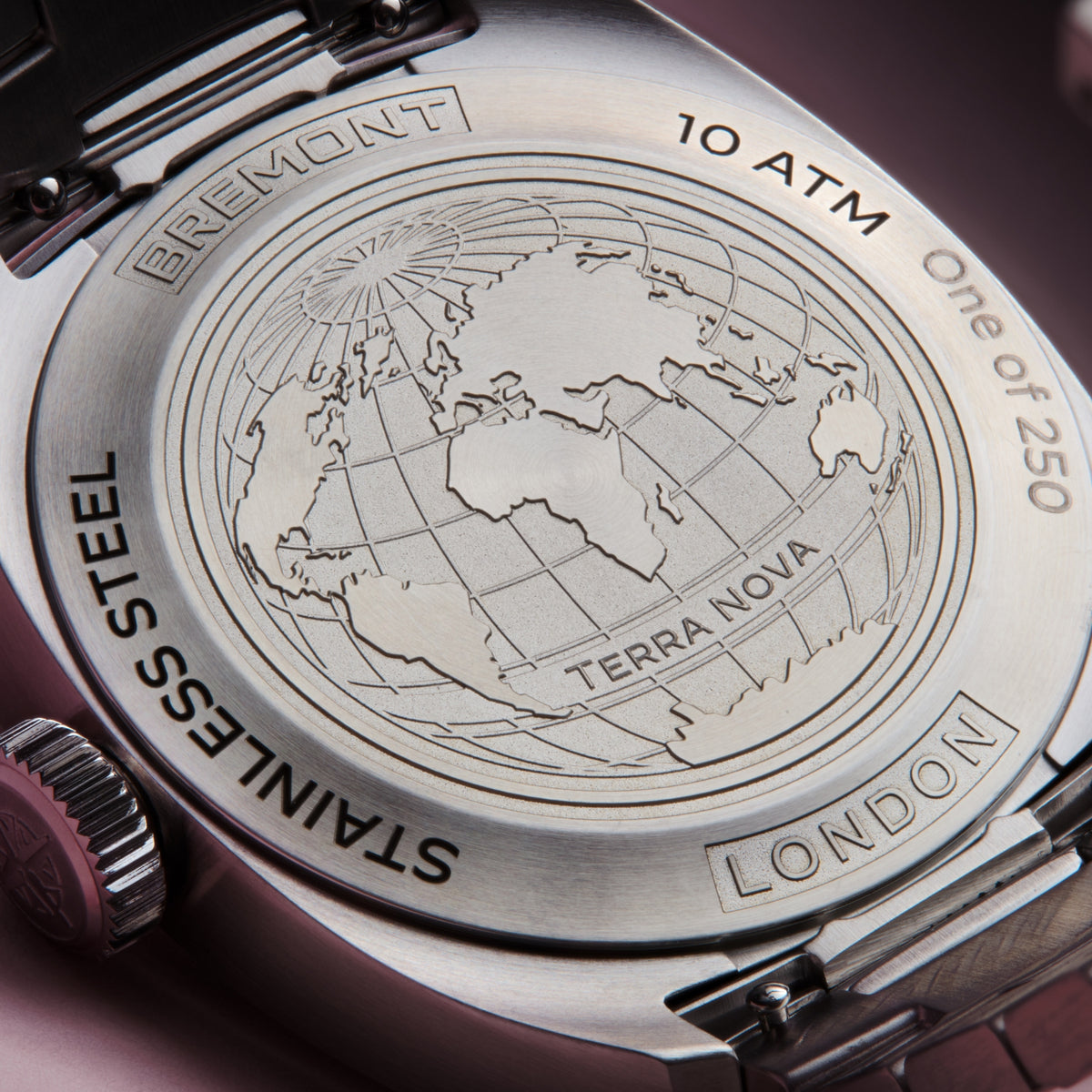 Bremont Terra Nova 38mm Limited Edition Pink Automatic Watch TN38-ND-SS-PK-B - Michael Jones Jeweller