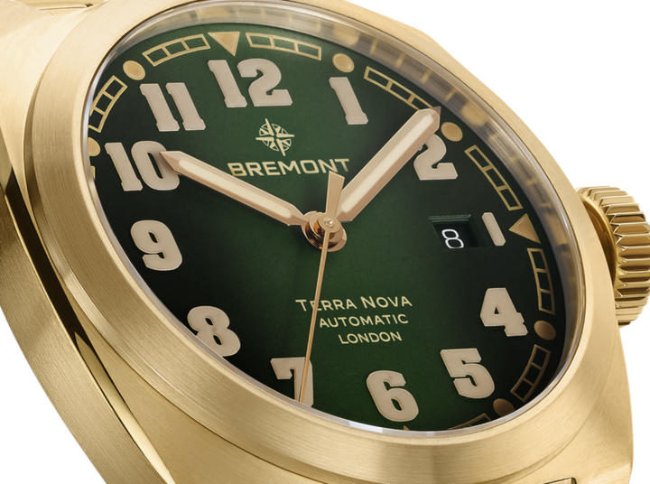 Bremont Terra Nova Bronze 40.5mm Automatic Watch TN40-DT-BZ-GN-B - Michael Jones Jeweller
