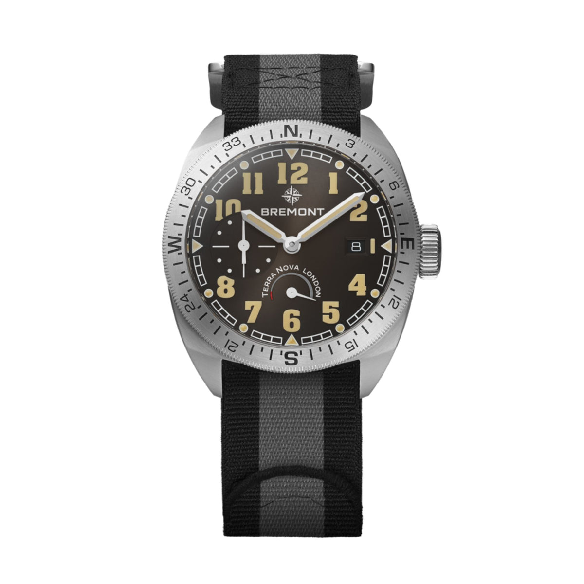 Bremont Terra Nova 40.5mm Automatic Watch TN40-DT-SS-BK-N-S - Michael Jones Jeweller