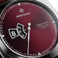 Bremont Terra Nova Jumping Hour 40.5mm Burgundy Automatic Watch TN40-JH-SS-BG-B