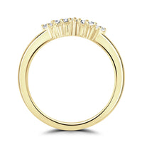 Tiara Style Diamond 9ct Yellow Gold Wedding Ring by Brown & Newirth - Michael Jones Jeweller