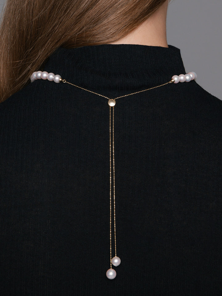 Yana Nesper Akoya Pearl 18ct Yellow Gold Transformable Necklace