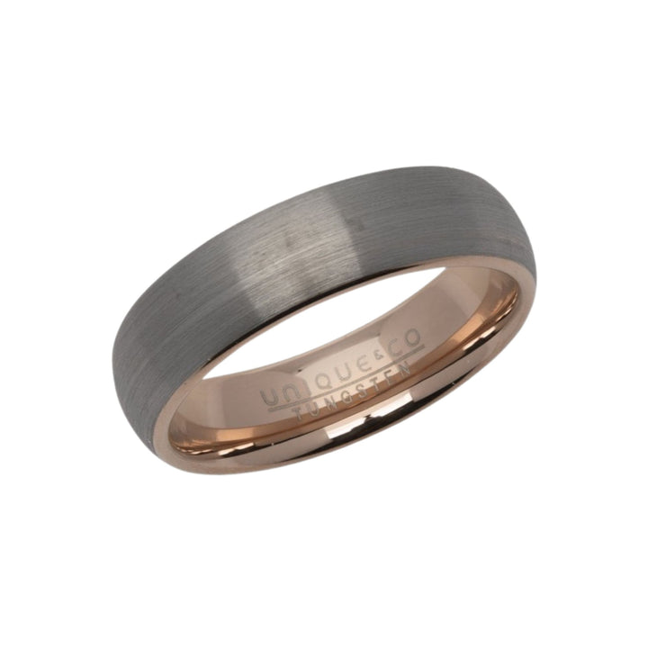 Unique & Co Brushed 6mm Tungsten Carbide Ring - Michael Jones Jeweller