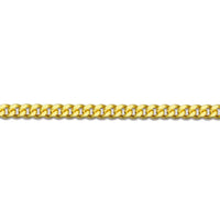 18 Inch 18ct Yellow Gold Diamond Cut Curb Link Chain