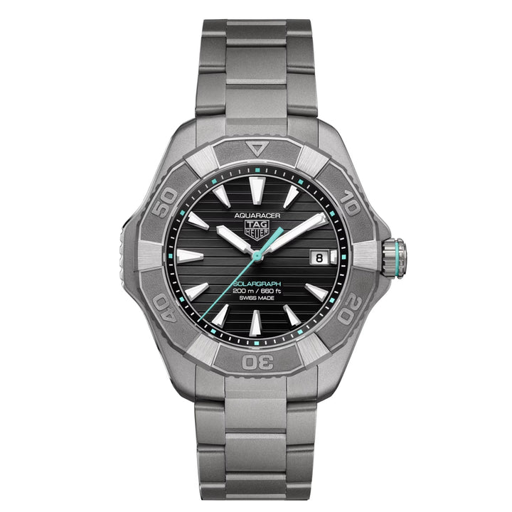 TAG Heuer Aquaracer Professional 200 Solargraph Titanium Solar Quartz Watch WBP1184.BF0008
