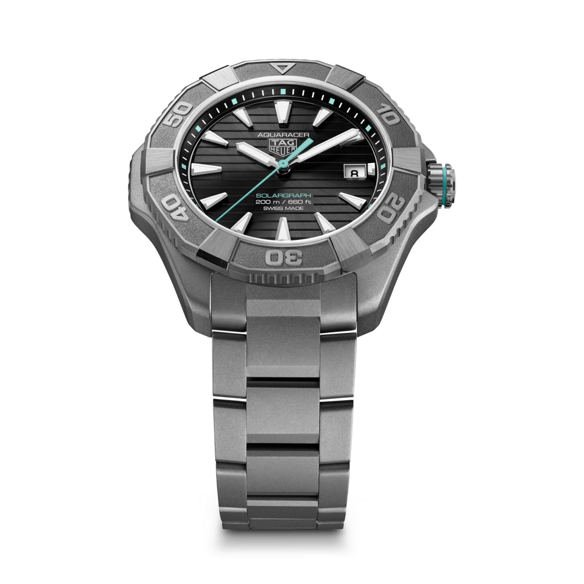TAG Heuer Aquaracer Professional 200 Solargraph Titanium Solar Quartz Watch WBP1184.BF0008 - Michael Jones Jeweller